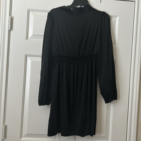 BCBG Maxazria Silk Dress Black Size Medium - Picture 2 of 16